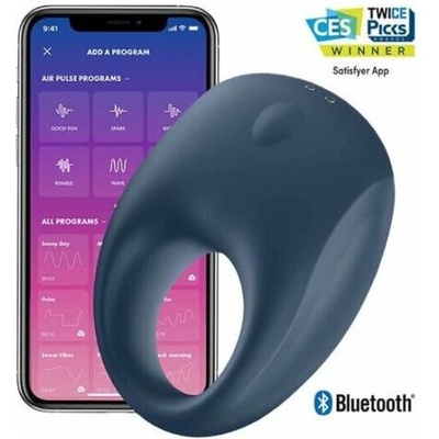 Satisfyer Вибриращ пръстен за пенис с APP Satisfyer Strong One