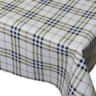 IMPOL TRADE Obrus PVC 33 návin 20 mx140 cm kocky sivo-béžové