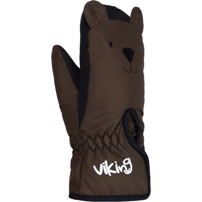 Viking Minnis dětské rukavice dark brown