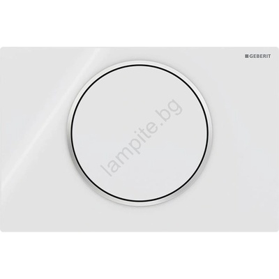 Geberit 115.758. KJ. 5-бутон за промиване Sigma10 24, 6x16, 4 см бял/лъскав хром (GB0043)