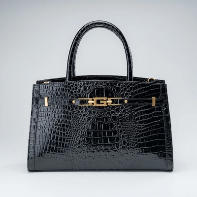 Guess taška CRISTINA EAST WEST SATCHEL HWCRTTL4176-BLA Černá