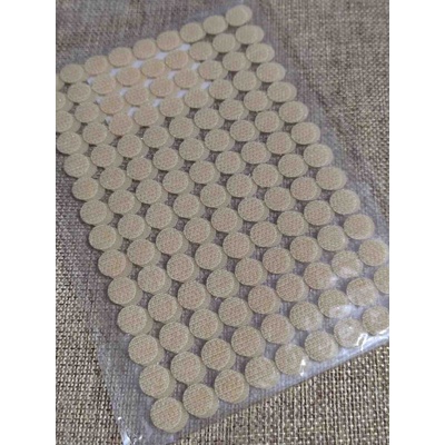 Suchý zip samolepicí kolečka Ø10 mm béžová
