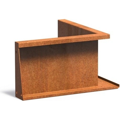 Steel design Cortenový obrubník - vnitřní roh 50 x 50 x 30 cm