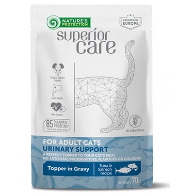 Nature's Protection Nature's Protection CAT Superior Care Urinary Adult Cats Tuna Salmon, пауч за израснали котки с риба тон и сьомга, уринарна грижа, Литва - 100 гр