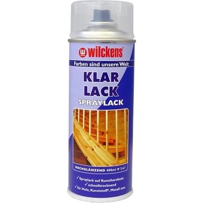 WILCKENS Bezbarvý lak ve vysokém lesku ve spreji Klarlack Hochglanz Lackspray vysoký 400 ml