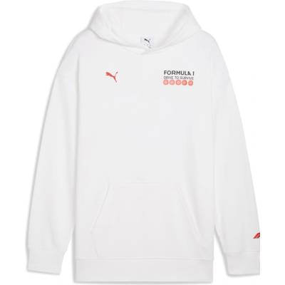 Puma Formule 1 pánska mikina DTS Relaxed F1 Team 2025 white