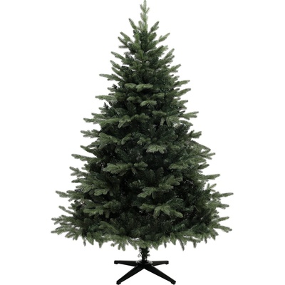 Umělý vánoční stromek HOMCOM 180 cm v provedení smrk s 1696 větvemi a skládací ocelovou základnou, vánoční stromek do domácnosti nebo kanceláře, zelený