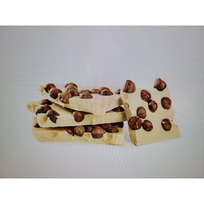 Čokoládovna Janek Lískový ořech lámaná bílá 250 g