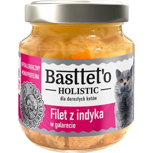 Basttet`o Холистично пуешко филе в желе за котки 130г