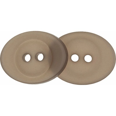 Gombíky Žirovnice Gombík 16 × 18 mm oválik hnedý 44610C súprava 6 ks