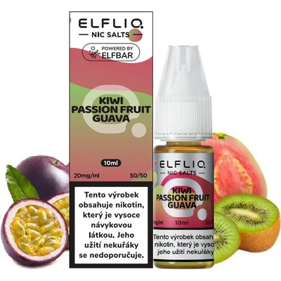 ELF LIQ Kiwi Passionfruit Guava 10 ml 20 mg – Zboží Mobilmania