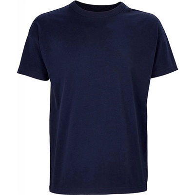Unisex tričko Boxy Oversized námořnická modrá