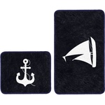 Mila Home Тъмносини килими за баня в комплект 2 бр. 60x100 cm - Mila Home (Bathmat-2li-Set175)