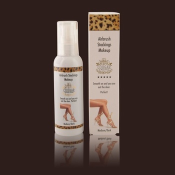 Cougar Airbrush Stockings tělový make-up střední/tmavý (Medium/Dark) 100 ml