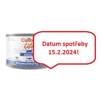 Calibra Life Adult Monoprotein Salmon 6 x 0,2 kg