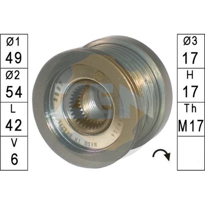 Voľnobeżka alternátora ERA ZN5587