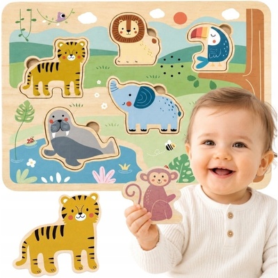 Tooky Toy puzzle skládačka safari