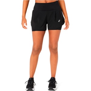 ASICS Дамски шорти за бягане Asics Women's Road 2-in-1 3, 5'' Short Running shorts - Performance Black / Performance Black (112-2894-0214)