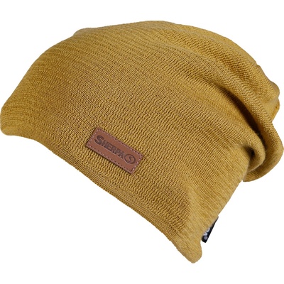 Sherpa Trevos merino pánská čepice žlutá
