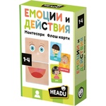 Headu Образователен комплект Headu - Montessori, Емоции и действия (HBG56864)