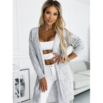 numoco Светлосива дамска дълга жилетка Numoco numoco | Siv | ЖЕНИ | ЕДИН РАЗМЕР