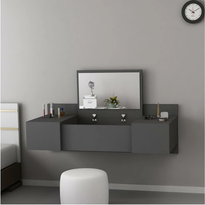 Kalune Design Toaletní stolek ZAKKUM 100 cm antracitový