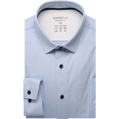 Marvelis Modern Fit pánská společenská košile 760064 11 modrá