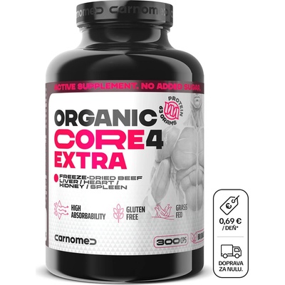 CarnoMed ORGANIC CORE4 EXTRA 300 kapsúl