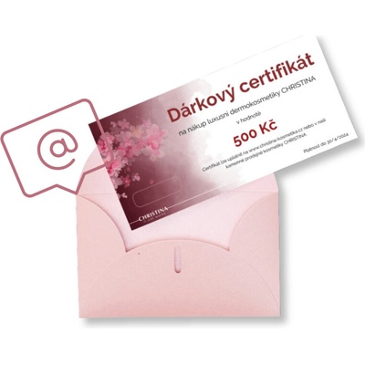 Christina Cosmeceuticals Elektronický dárkový certifikát 500Kč