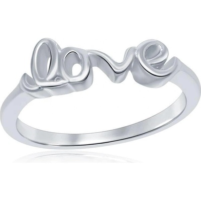 Majya Stříbrný prsten ve tvaru LOVE I 11074 6