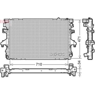 Chladič, chlazení motoru DENSO DRM32040