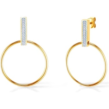 SAVICKI Обеци Savicki: двуцветно злато, диаманти