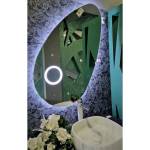 Inter Ceramic Led огледало за баня с нестандартна форма, с увеличителна част, 120/70 см (icl 1808)