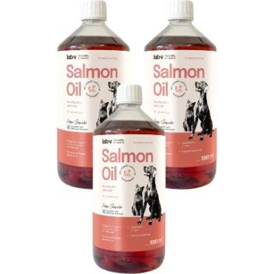 LAB-V Lososový olej pre psy a mačky 3x1000 ml