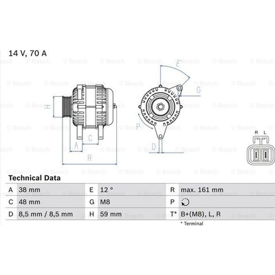 Generátor BOSCH 0 986 049 570 (0986049570)