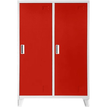 Carmen Метален шкаф Carmen CR-1605-2 JZ - сив / червен