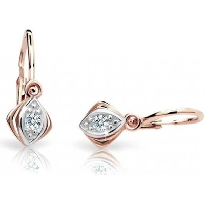 Cutie Diamonds dětské bicolor náušnice ze zlata s brilianty DC1897-10-00-X-4