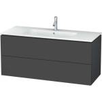 Duravit L-Cube - Шкафче за умивалник 55x122x48 см, 2 чекмеджета, графит матов LC624304949 (LC624304949)