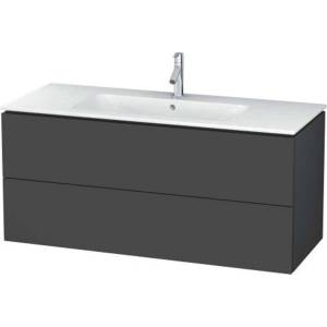 Duravit L-Cube - Шкафче за умивалник 55x122x48 см, 2 чекмеджета, графит матов LC624304949 (LC624304949)