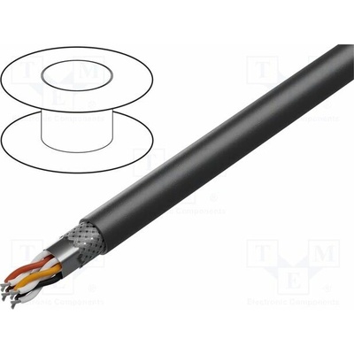 Alpha Wire 25121 BK005 Vodič Xtra Guard® 2 1x2x22AWG PVC černá 300V 30,5m 100ft