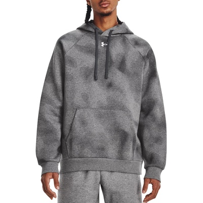 Under Armour Суитшърт с качулка Under Armour Rival Fleece Printed Hoodie 1379759-025 Размер XS