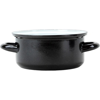 BELIS SFINX Smaltovaný rendlík 14 cm 0.8 l STANDARD černý 22414-07800005
