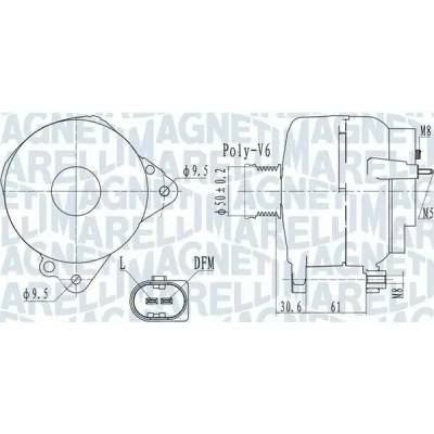 MAGNETI MARELLI Alternátor MAG 063732118010