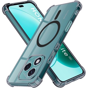 Techsuit Калъф за Honor 400 Lite - Techsuit - Удароустойчив Clear Silicone MagSafe - Опушено Черен (KF2351370)