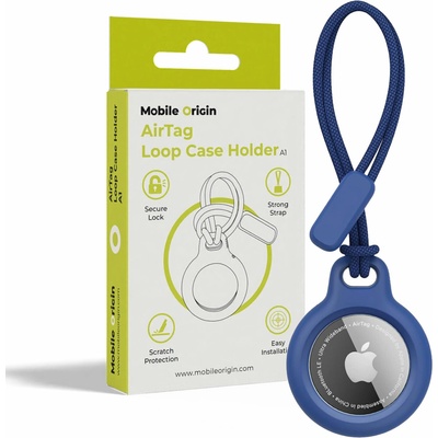 Mobile Origin Airtag Loop Case Holder A1 (MO-ALCH-BLU-A1) modré