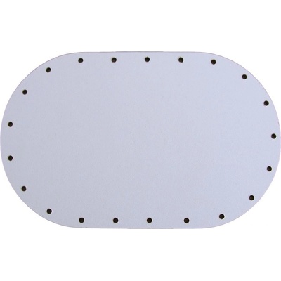 sololak bílý ovál 10x16cm s otvory 22B1016V – Sleviste.cz