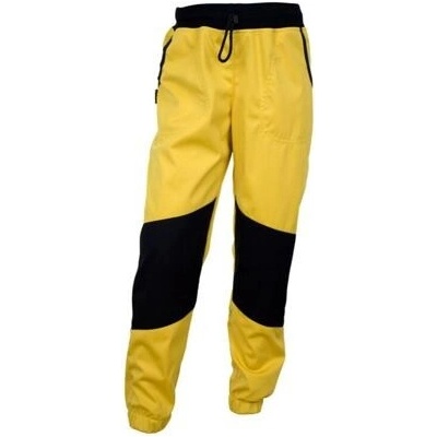 Fantom Dětské softshellové s dvojitými černými koleny okrové letní softshell