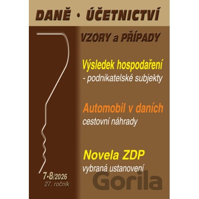 DÚVaP č. 7-8 / 2026 - Výsledek hospodaření podnikatelských subjektů - Martin Děrgel, Vladimír Hruška, Eva Sedláková, Drahomíra Martincová