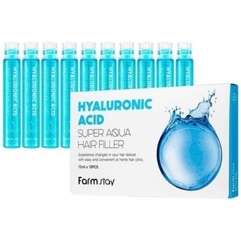 Farm Stay Hyaluronic Acid Ампули за коса Super Aqua Hair Filler, 10 x 13 ml