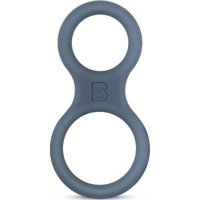 Boners Силиконов пръстен за пенис и разтегач за топки - сив